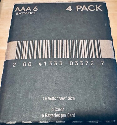 4 Pack ( 6 Batteries each) Duracell Optimum AAA Batteries Alkaline  Sealed Box.