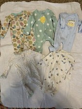 Lot Of Newborn Girl Clothes 26 Clothing Pieces Plus Towels Swaddles Socks Etc
