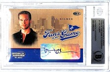 VAL KILMER Signed Autograph 2004 Donruss World Series Card #FG1 Beckett BAS Slab