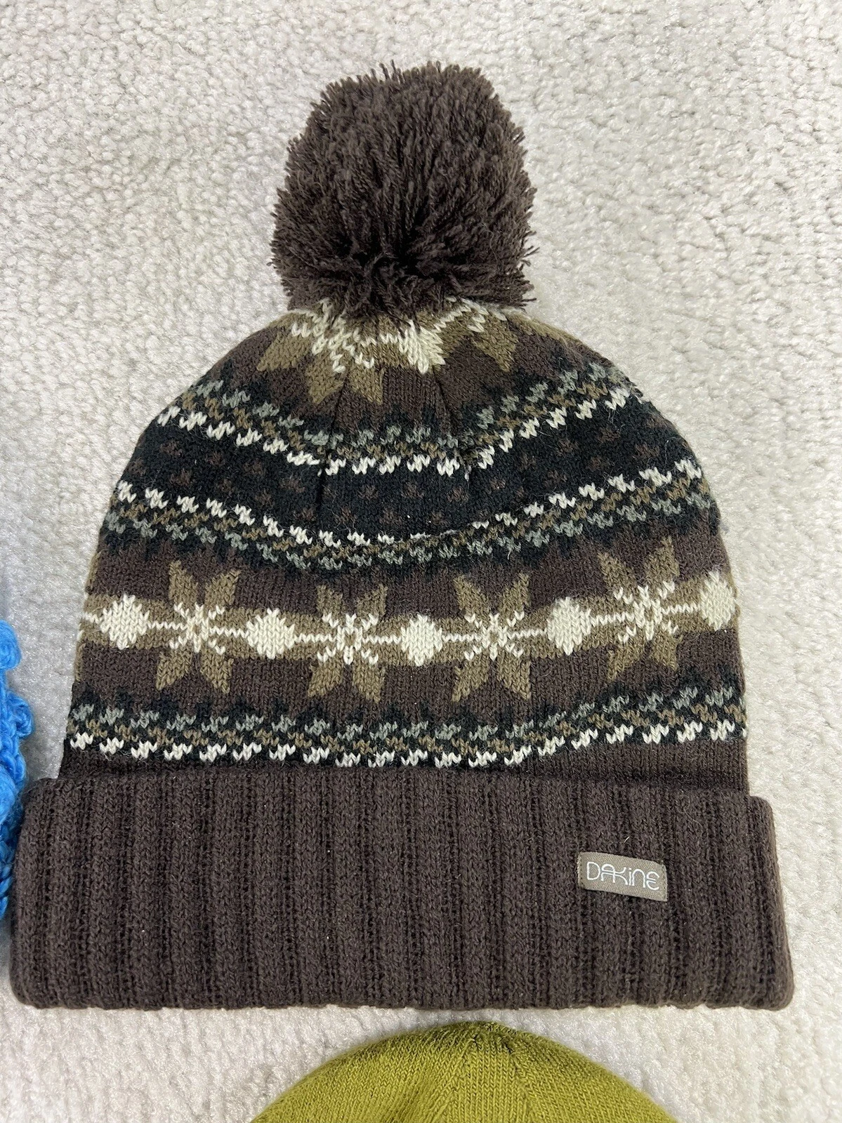 burton snowboard winter beanie pompom cozy knit 