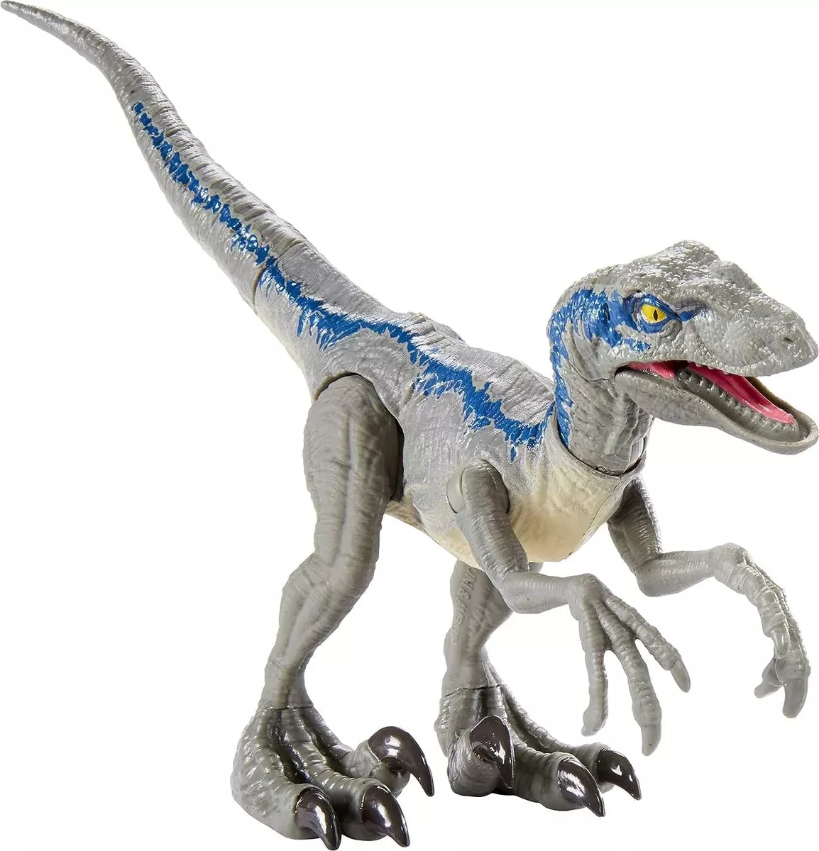 Jurassic World Savage Strike Velociraptor Blue Jumping Dinosaur Dino Rivals  MOC