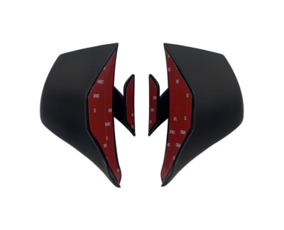 Matte black For Yamaha YZF-R1 2009-2014 Side Winglets Wing Spoiler