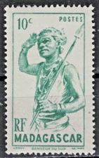 MALAGASY:1946 SC#269 MLH Southern Dancer  AJ1386