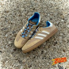 adidas x Wales Bonner Samba Nylon Desert White Wonder Blue H3261 Size 6.5M/8W