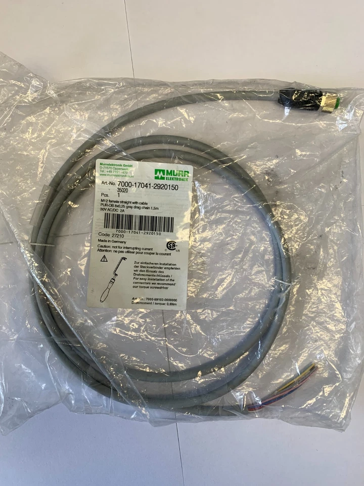 MURRELEKTRONIK Murr Elektronik - M12 PIR-OB 8x0,25 grey - 1,5m - 7000-17041-2920150