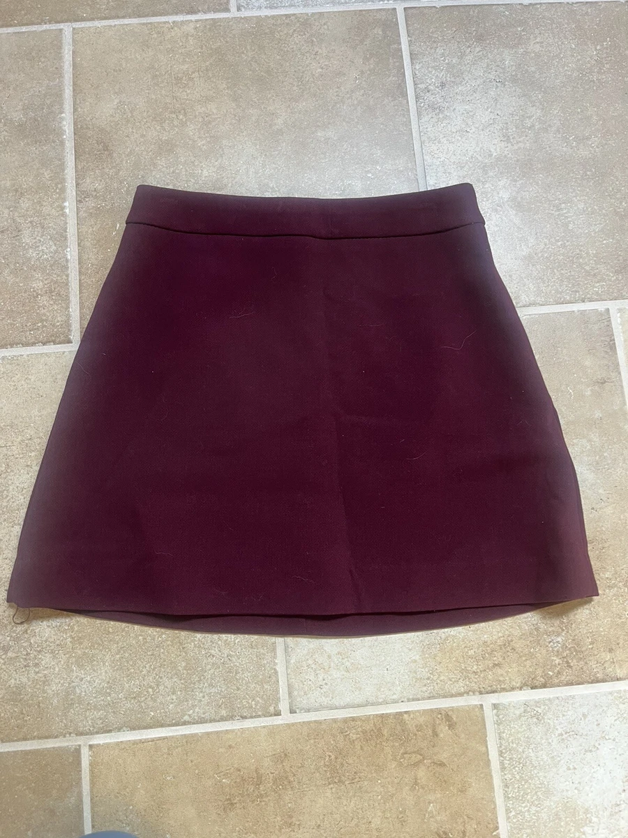 Express clearance maroon skirt