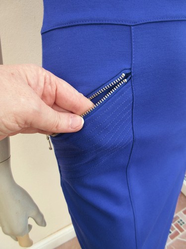 Dress size 8 - Blue Stretch Fitted / Pencil Style - M&S Limited Collection - Picture 5 of 10