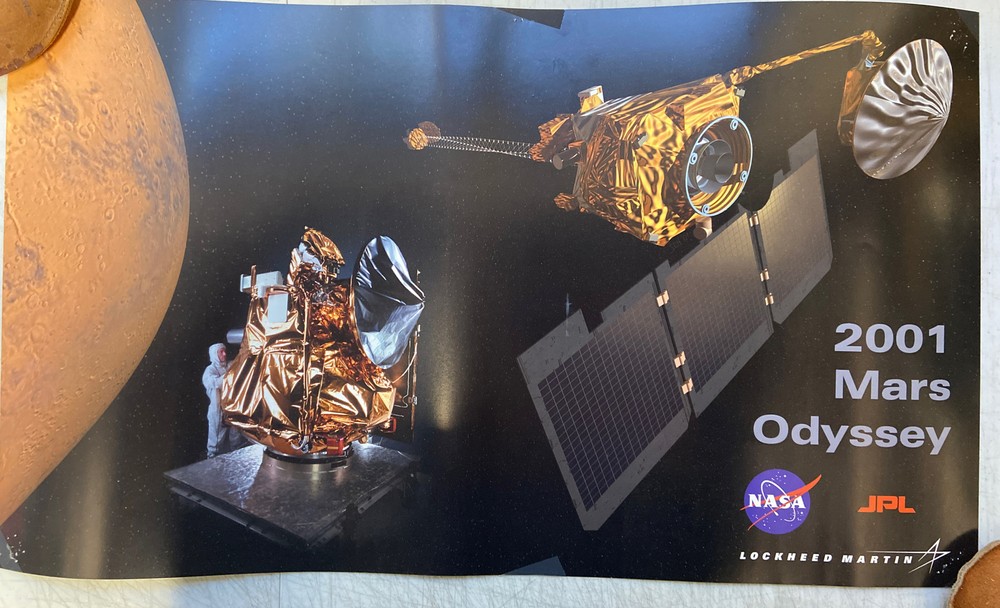 Lockheed Martin Mars Odyssey poster Vintage 2001
