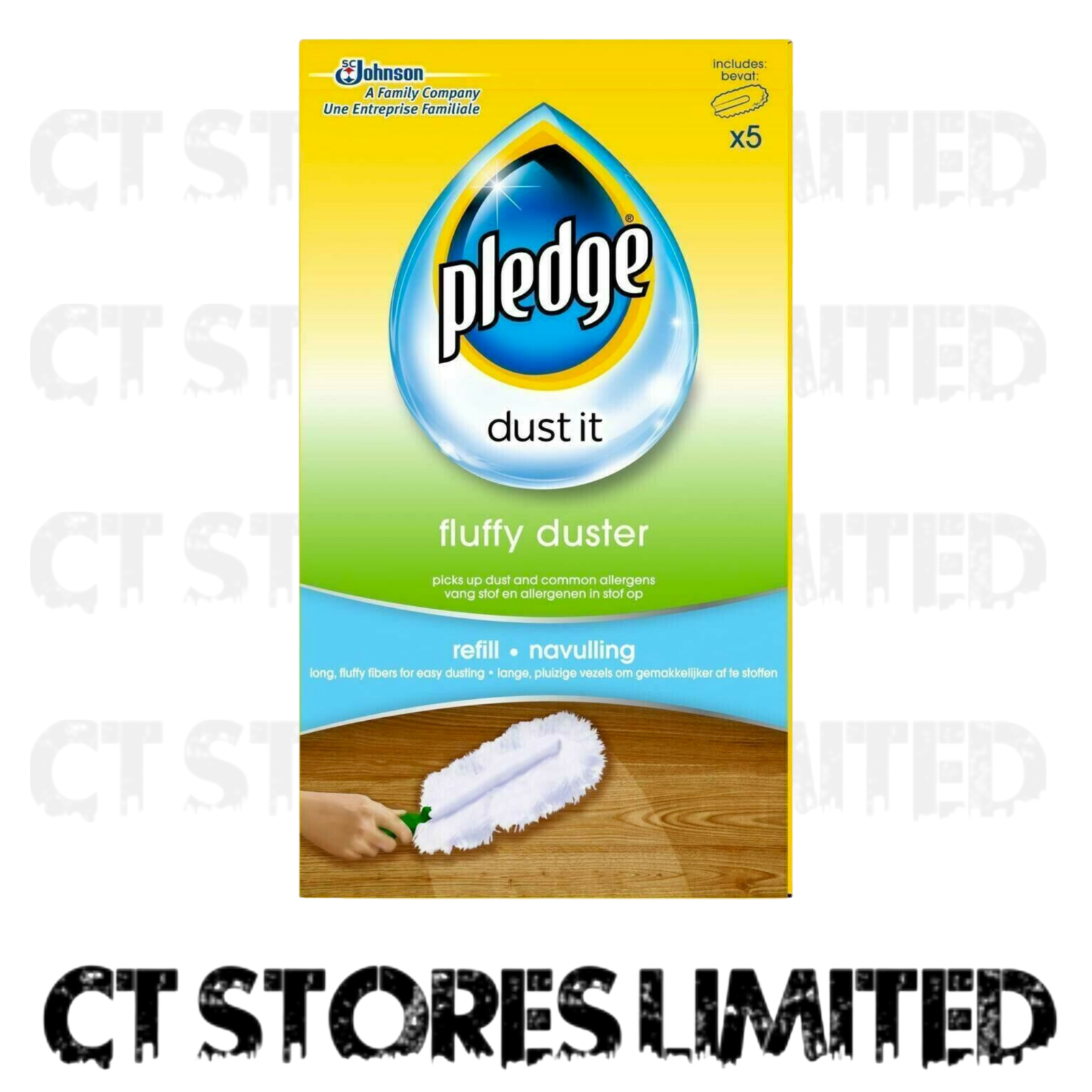 Pledge Fluffy Duster Kit Cleaning Dust Cleaning Cloth Home Cleaner Wipe