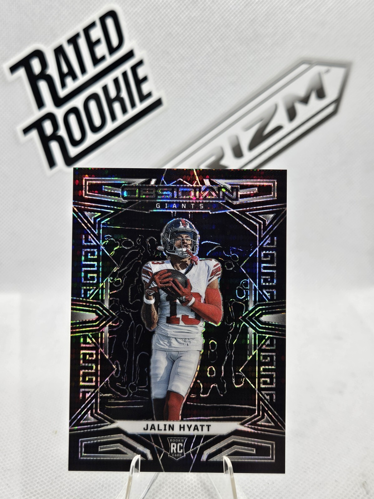 Jalin Hyatt 2023 Panini Obsidian #175 ASIA SP Rookie RC Giants