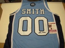 DEAN SMITH NORTH CAROLINA JSA/COA SIGNED OFFICIAL LICENSED COLOSSEUM JERSEY