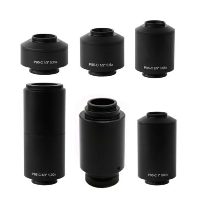 C Mount Microscope Camera Adapter f Zeiss Trinocular Microscope P95-C 0.35X-1.2X