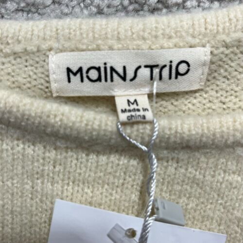 Main Strip Sweater Womens Medium Multicolor Color Block Knit Round Neck Pullover - Picture 6 of 20