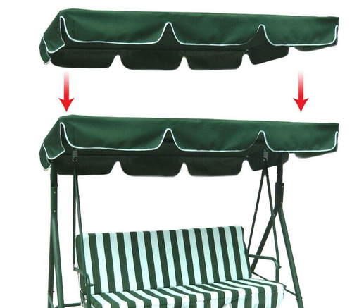 66x45 75x52 77"x43" 300D Patio Swing Top Cover Canopy Spare Garden Outdoor