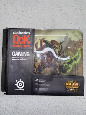 NEW World Of Warcraft GOBLIN EDITION STEELSERIES QCK LIMITED EDITION MOUSEPAD