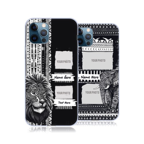 Caseative Graziosa cornice ondulata a forma di onda, antiurto, morbida, compatibile con custodia per iPhone (bianco, iPhone 11