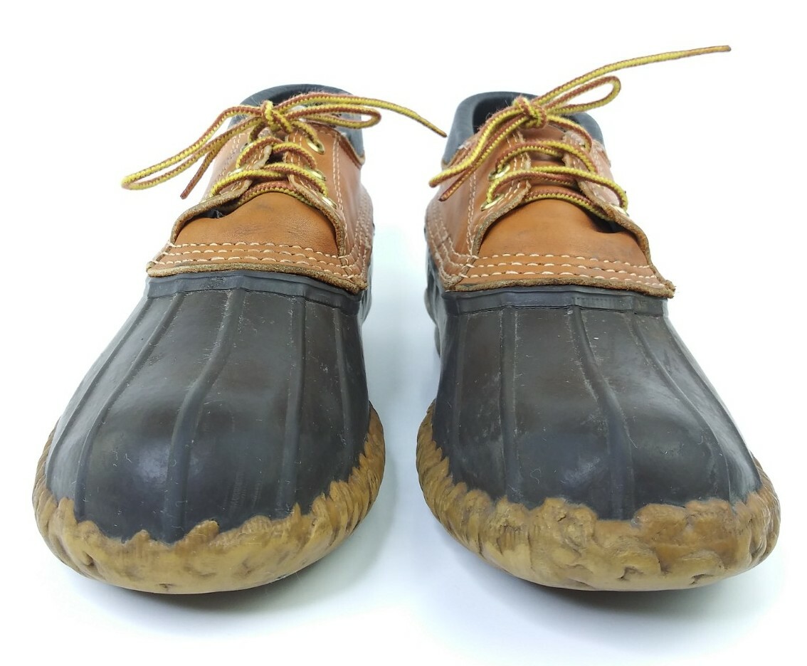 LL Bean Maine Hunting Shoe Brown Gumshoe Duck Low Top Boots  display picture 3