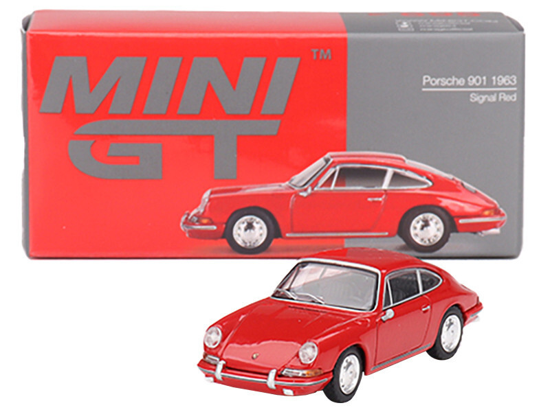 ミニカー PORSCHE 901 1963 Mini GT 1963 Porsche 901 Signal Red 1/64 Diecast Model Car