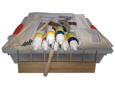 Dodin's Paper Marbling Kit 7C with Supplies, Tools, Samples and Guide DIY 100pcs
