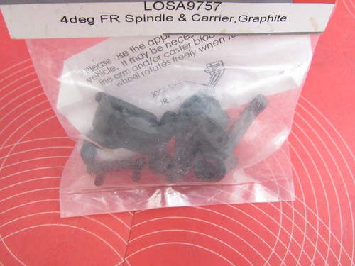 Team Losi LOSA9757 4 Degree Front Spindle & Carrier Graphite JRX. #0144 - Picture 2 of 2