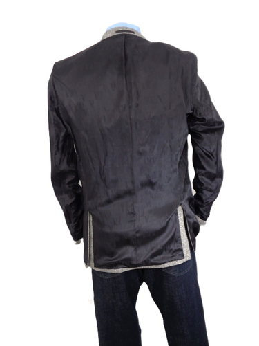 Gianni Versace Dappled Gray Nailhead Tweed Sport Coat Slim Fit Men's 44 R - Picture 22 of 23