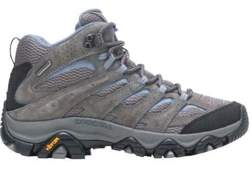 MERRELL WOMENS MOAB 3 MID J035850 GRANITE/MARINE WATERPROOF HIKING BOOT SIZE 9.5 - Picture 3 of 11