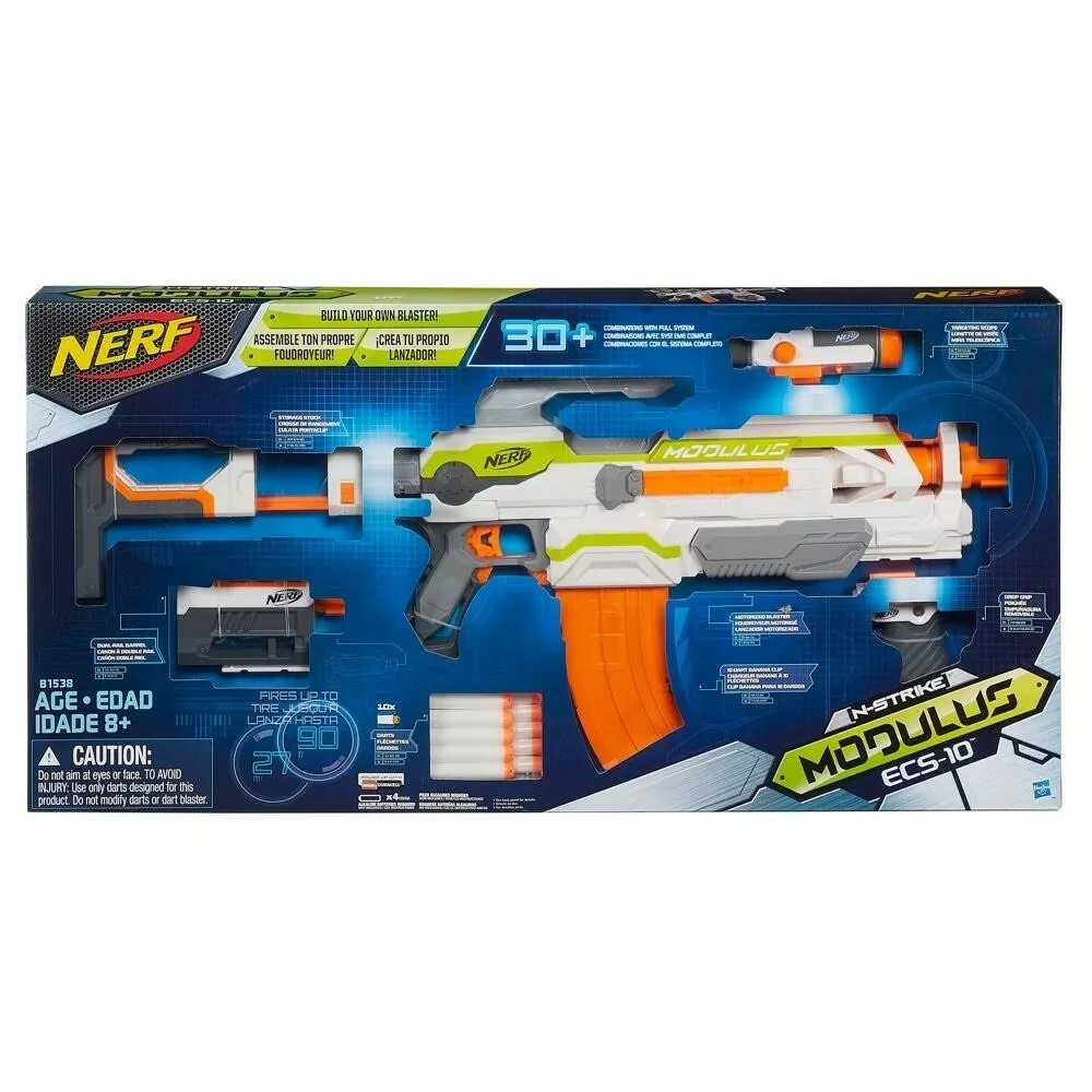 Susteen Hvor månedlige 2015 Nerf N-Strike Modulus ECS-10 NERF Blaster Gun. | eBay