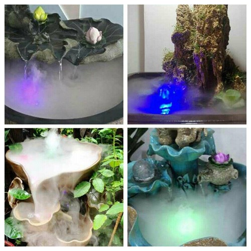 12 LED Mist Maker Fogger Mister Fogger Fountain Pond Air Humidifier Atomizer US - Picture 3 of 25