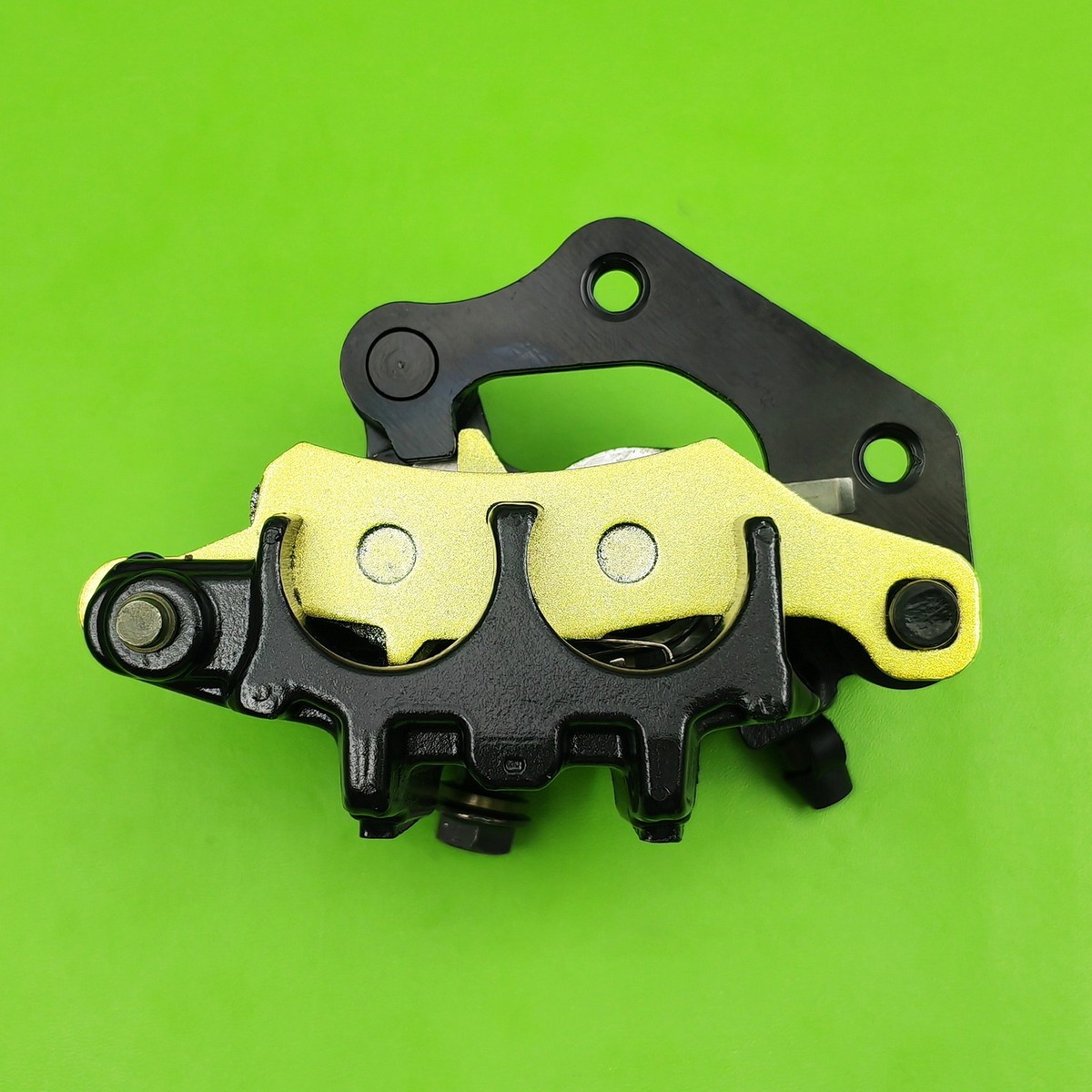 Caltric Front Brake Caliper Pair W/ Pads – Fits Kawasaki KFX700 / KSV700 2004-2009 – Left & Right – Chrome Finish