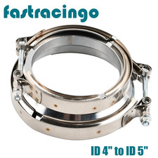 4 To 5 Id Stainless Steel Exhaust V-band Wclamp Adapter Flange 4 To 5 Id Stainless Steel Exhaust V-band Wclamp Adapter Flange