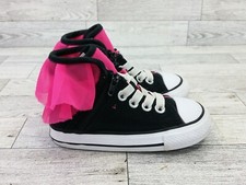 Converse Girls Tulle Chuck Taylor All Star High Tops Sneakers Purple Sz 6 Shoes