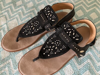     Ƹ̵̡Ӝ̵̨̄Ʒ Clic   Sandalen   Leder   38   Schwarz Nieten   Neu Ƹ̵̡Ӝ̵̨̄Ʒ    