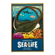 Minnesota Sea Life Aquarium Mall of America magnet Wood Rare Last Ones