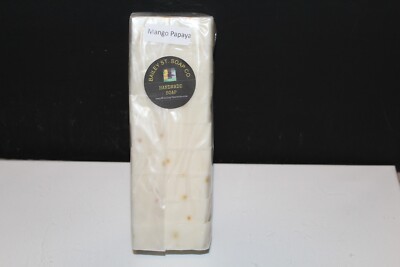 Mango Papaya Handmade Soap Loaf Precut 9 Bars