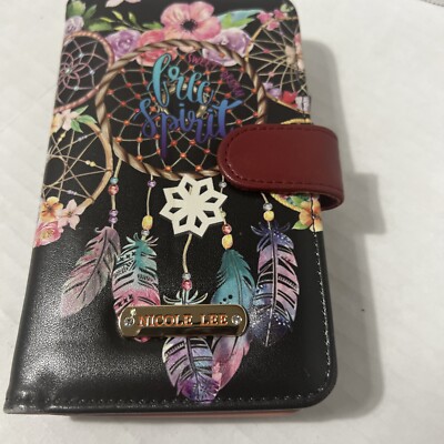 NICOLE LEE Free Spirit Thick Multi section Wallet EUC Free Shipping