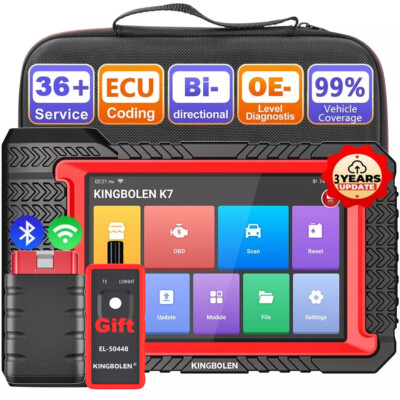 2025 KINGBOLEN K7 Elite OBD2 Scanner All System Diagnostic Tool ECU Key Coding