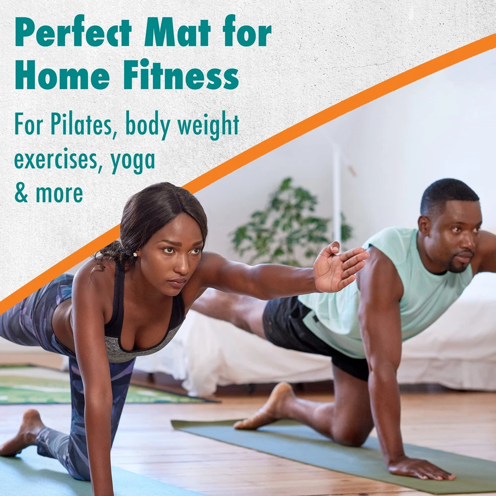 Extra-Large Yoga Mat - 72" x 24" x 0.5" Thick Multipurpose Exercise Mat for Men & Women, Non-Slip, Durable, and Comfortable Standard Fitness Mat for Yoga, Pilates, Stretching, and Home Workouts Extra-Large Yoga Mat - 72" x 24" x 0.5" Thick Multipurpose Exercise Mat for Men & Women, Non-Slip, Durable, and Comfortable Standard Fitness Mat for Yoga, Pilates, Stretching, and Home Workouts