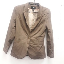 H M Women's Brown Blazer Size 8