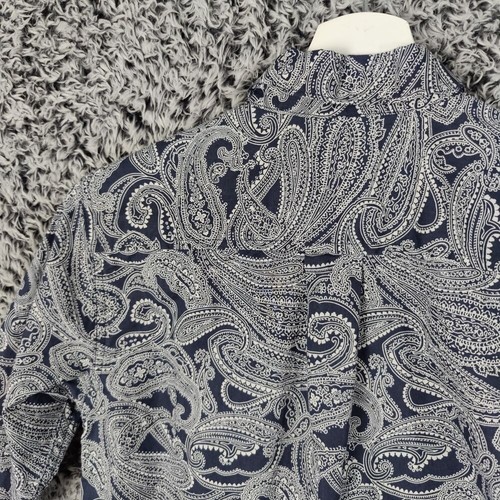 Cinch Paisley Print Button Down Shirt Western Style Long Sleeve Boys Size M - Picture 9 of 9