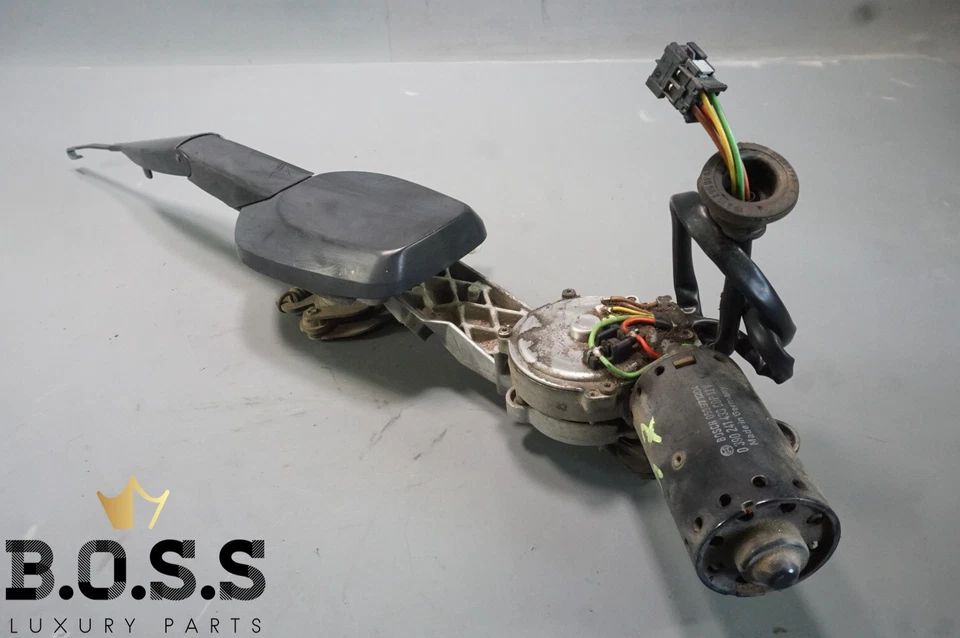 Motor limpiaparabrisas 96-02 Mercedes R129 SL500 SL600 con brazo 0390241433 OEM Foto 2 de 4