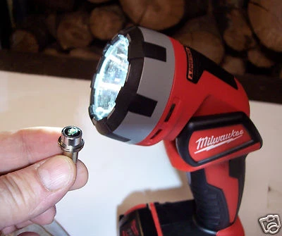 LED for Milwaukee M12 M18 V28 Upgrade CREE 3, 5, 10W XM-L2 LED Repl Incandescent