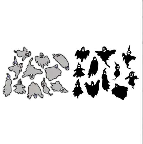 Mini Geister Halloween Spooky Dead Trick or Treat Metall Stanzformen dünn