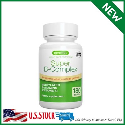 Igennus Super B-Complex Methylated B-Vitamins, MTHFR Supplement with Methylfolat