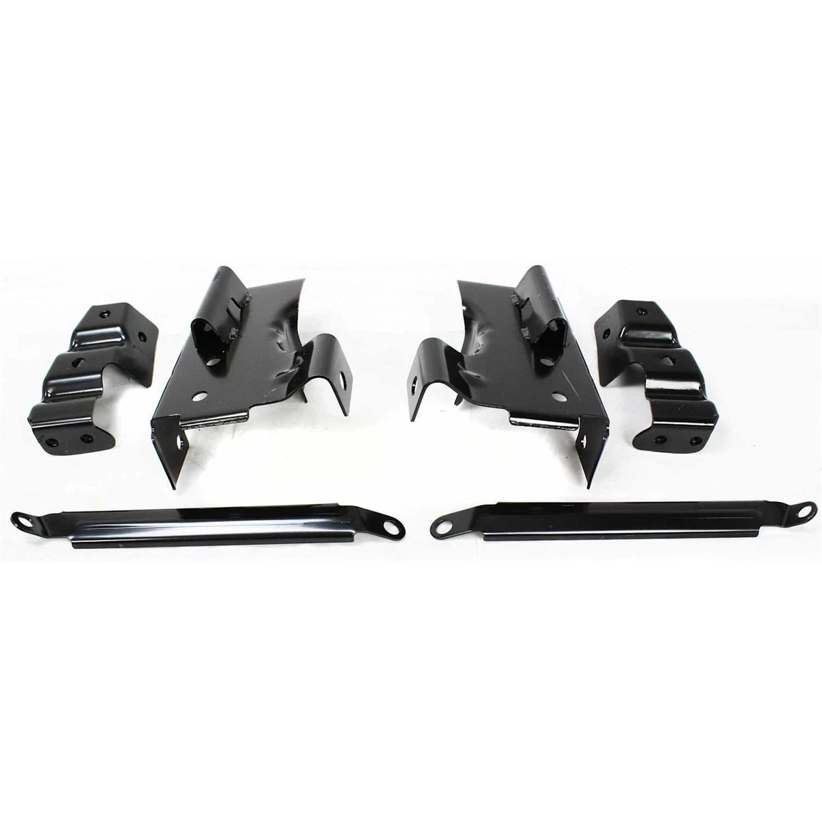 Perfect Fit Front Chrome Steel Bumper W/ Brackets + Primed Lower Valance For 2003-07 GMC Sierra 1500-3500