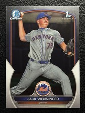 2023 Bowman Draft - Chrome 1st #BDC-68 Jack Wenninger New York Mets