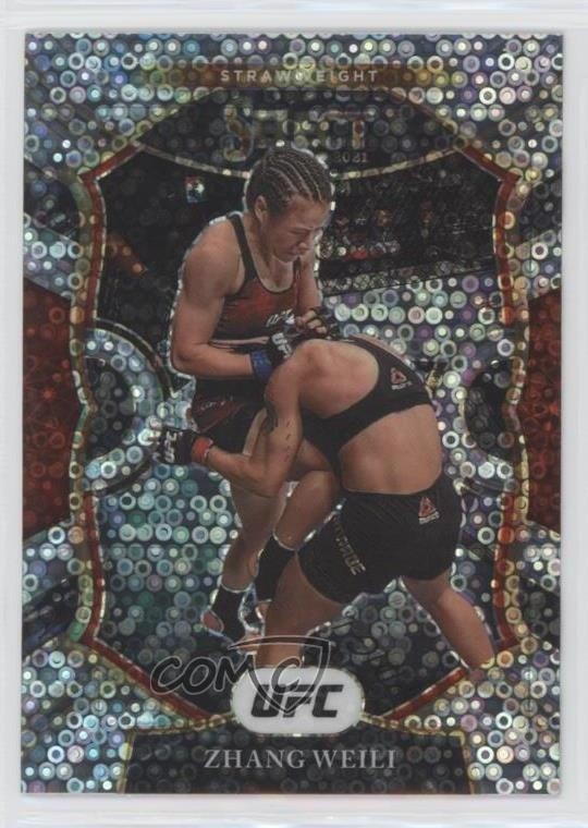 2021 Panini Select UFC Concourse Disco Prizm Zhang Weili #93 u0u
