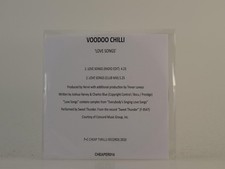 VOODOO CHILLI LOVE SONGS (H1) 2 Track Promo CD Single including White Sleeve CHE