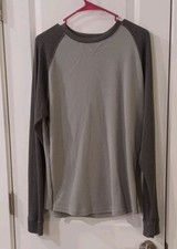 Under Armour Mens Thermal Shirt Waffle Knit Gray No. Size probable medium read