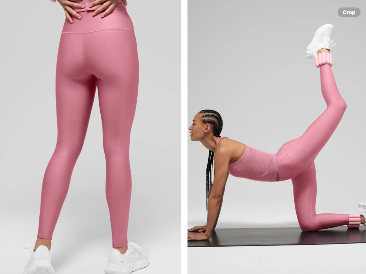 alo yoga High Waist Airlift Legging in Pink Wild Rose, NWT, orig