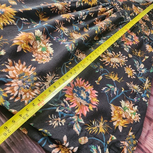 Natural Life XL Boho Top Floral Tunic Blouse Blue Peasant Cottage Praire Flowy - Picture 6 of 7